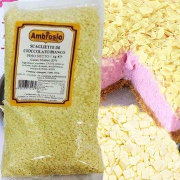 DECORAZIONE CIOCCOLATO FLAKES/SCAGLIETTE WHITE KG 1